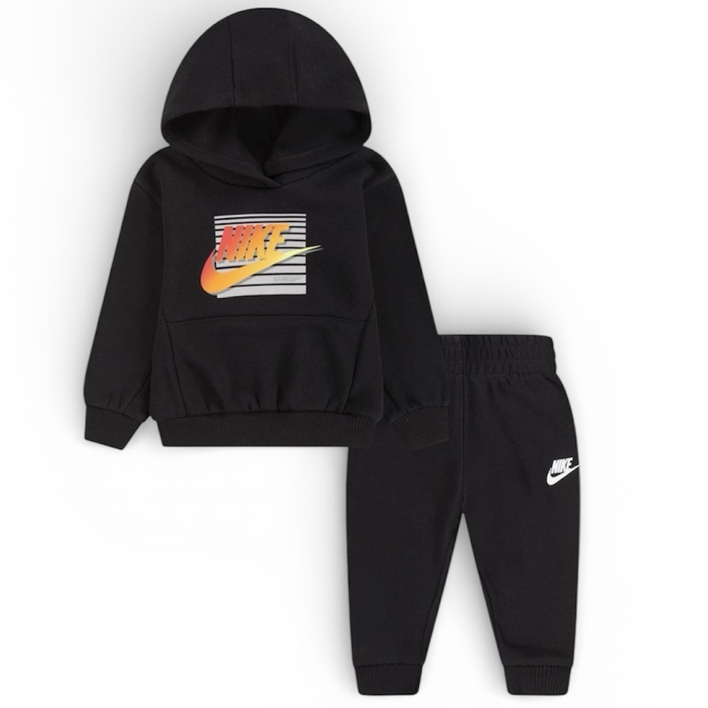NWT Nike Baby Black Hoodie and Joggers Set - 12m